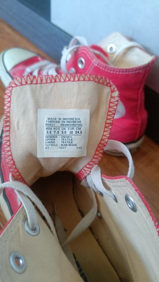 Zapatillas Converse Altas Rojas Talla 38