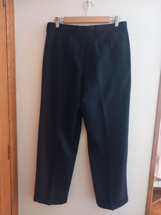 Pantalón de traje azul caballero
