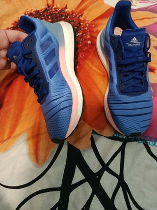 Zapatillas Adidas Azules y Rosas
