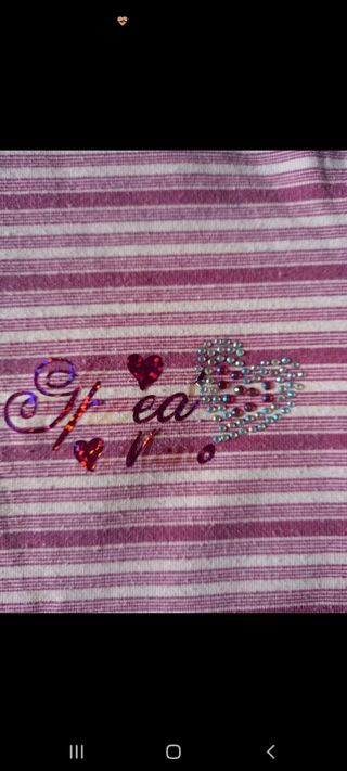 Maglietta a righe bambina Hope Star