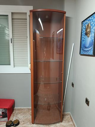 Vitrina madera y cristal