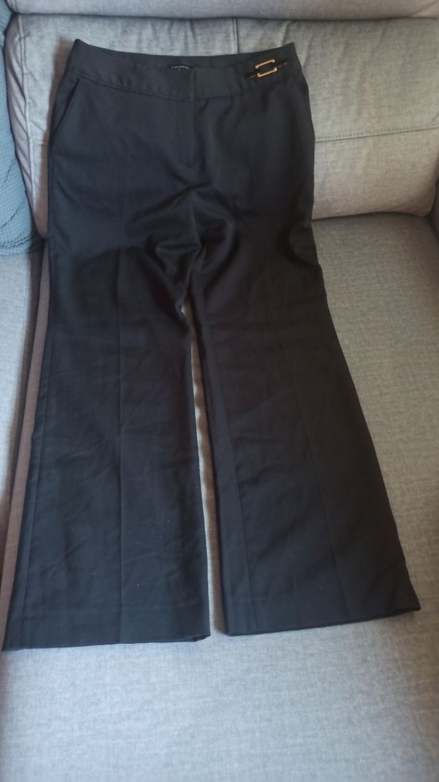 Pantalón vestir mujer Cortefiel marrón oscuro