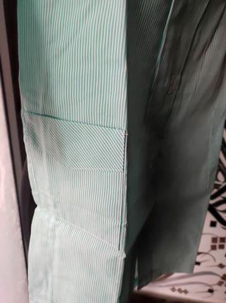 Bata escolar rayas 6 años.Nuevo.