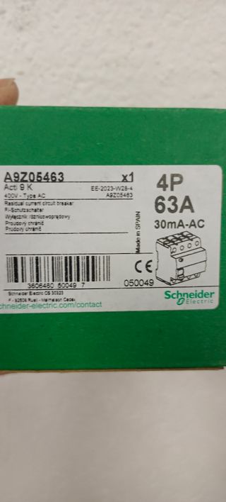 Diferencial Schneider Electric Acti9 ID K 4P 63A