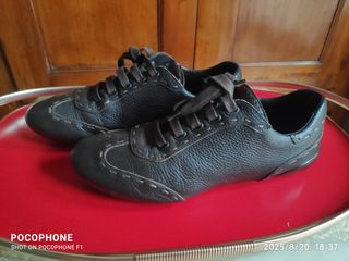 Sneakers Fendi donna pelle marrone