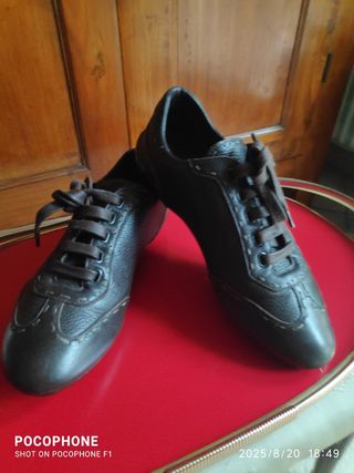 Sneakers Fendi donna pelle marrone