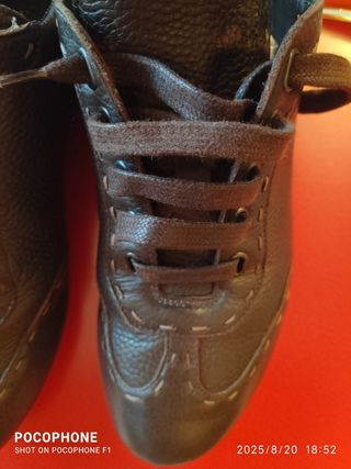 Sneakers Fendi donna pelle marrone