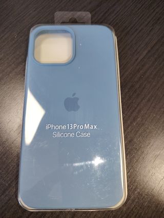 Custodia in silicone blu per iPhone 13 Pro Max