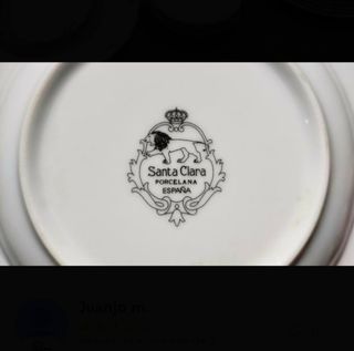 Vajilla Santa Clara Minas Porcelana Azul/Blanco