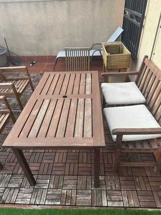 Set de Terraza madera. 