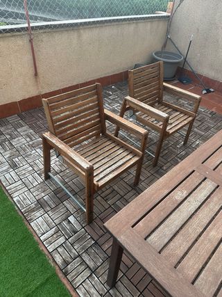 Set de Terraza madera. 