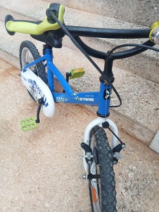 Bicicleta infantil B'TWIN 16 azul