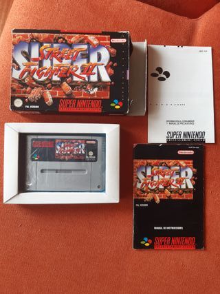 SUPER STREET FIGHTER 2 II SNES PAL ESP ORIGINAL