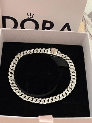 Pulsera Pandora Cubana Plata 19cm