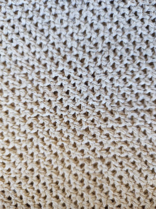 Jersey de verano crema, talla única, manga 3/4