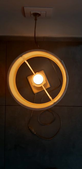 2 Lampade comodino Ikea panna