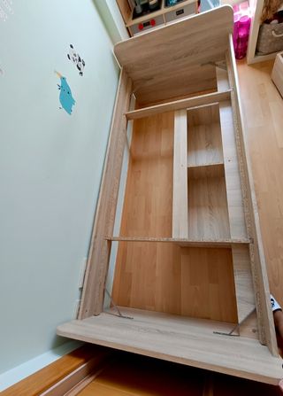 Cama individual de madera 90 cmx200cm