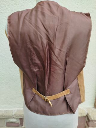 Chaleco de ante marrón