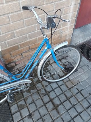 Bicicleta Vintage Esmaltina Varillas Azul