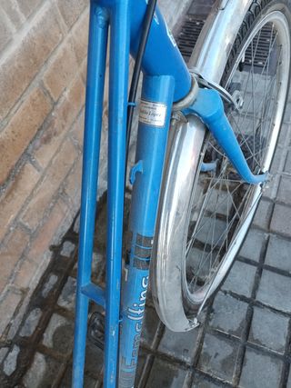 Bicicleta Vintage Esmaltina Varillas Azul