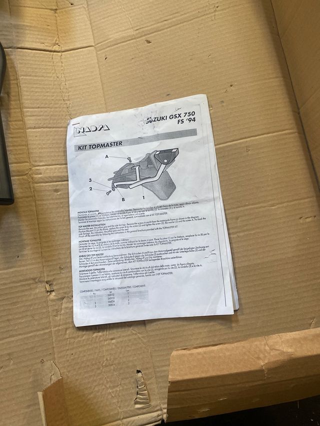 Soporte Maleta Suzuki GSX FS 750 94 Kit Topmaster