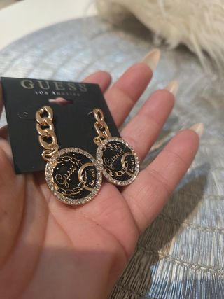 Pendientes Guess Dorados y Negros