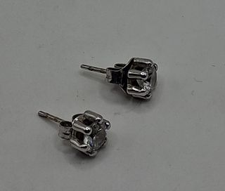Pendientes OB circonio oro 18k, 0,99gr. Ref. G-043