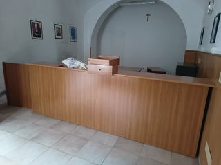 Scrivania ufficio + banco segreteria legno