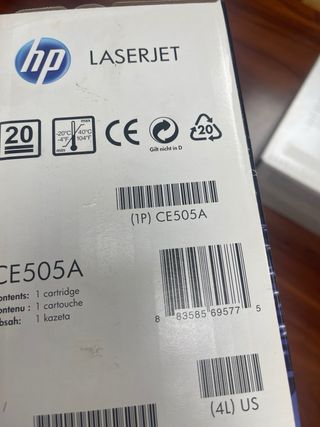 Tóner HP LaserJet 05A Negro (CE505A)