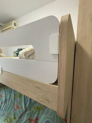 Litera juvenil madera y blanco