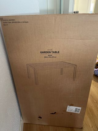 Mesa de jardín JYSK JERSORE negra