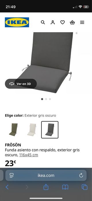 Par de Sillas Plegables Terraza IKEA