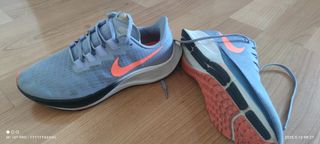 Nike Pegasus 37 Mujer Gris Naranja