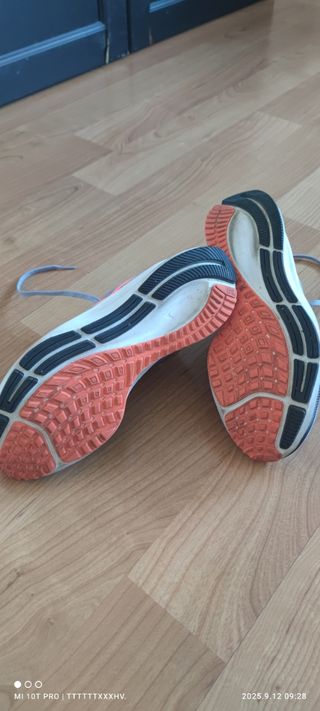 Nike Pegasus 37 Mujer Gris Naranja