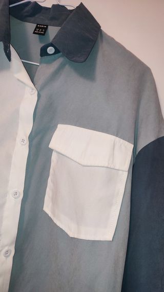 ✅Camisa Oversize Tricolor