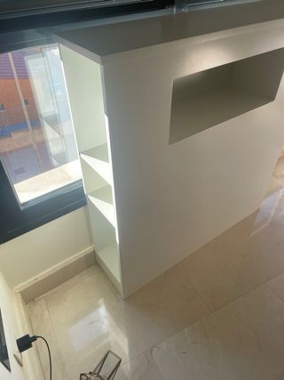 Cabezal de cama blanco