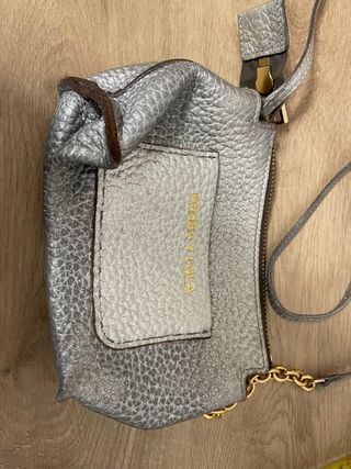 Bolso Bimba y Lola plateado piel