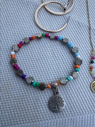 lote Pendientes Aro Dorados, Pulsera y colgante