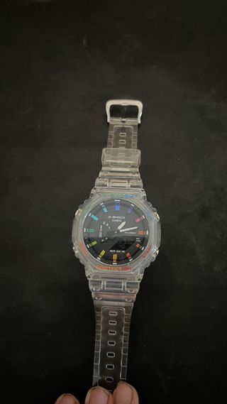 Reloj G-Shock Deportivo Transparente Multicolor
