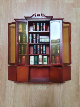 Mini Estantería Mini Libros Madera