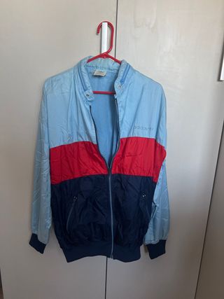 Chaqueta Adidas Vintage Azul y Rojo