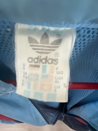 Chaqueta Adidas Vintage Azul y Rojo