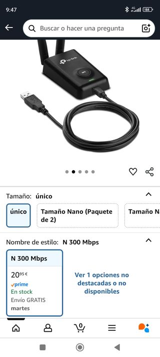 Adaptador USB TP-LINK N 300Mbps