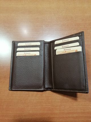 Billetera Yarpiel Piel Marrón con Monedero