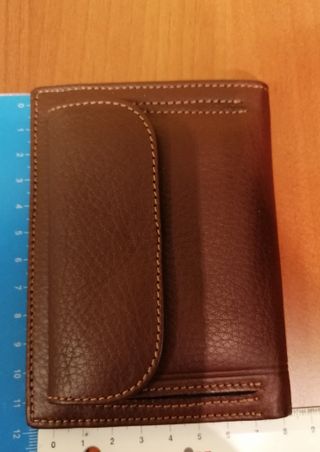 Billetera Yarpiel Piel Marrón con Monedero