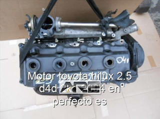 Motor toyota hilux 2.5 d4d 2kd 2004 en per