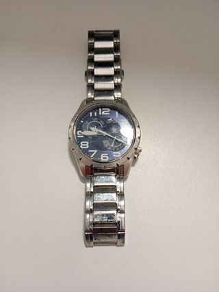 Reloj Lotus Azul y Plateado
