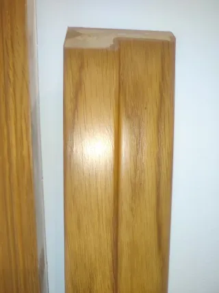 Tapetas y marco de madera roble en buen estado