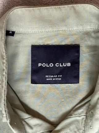 Camisa Polo Club Talla M Verde militar 