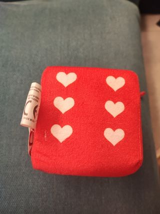 Dado peluche rosso Ti Amo